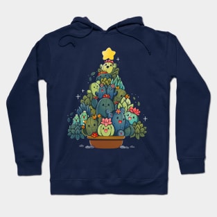 Succulents Xmas Tree Hoodie